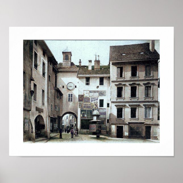 Póster Annecy del siglo XIX (Frente)