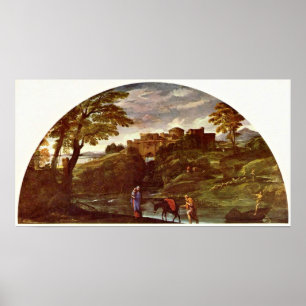 Póster Annibale Carracci - El vuelo a Egipto