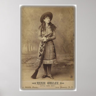 Póster annie oakley lil foto del gabinete