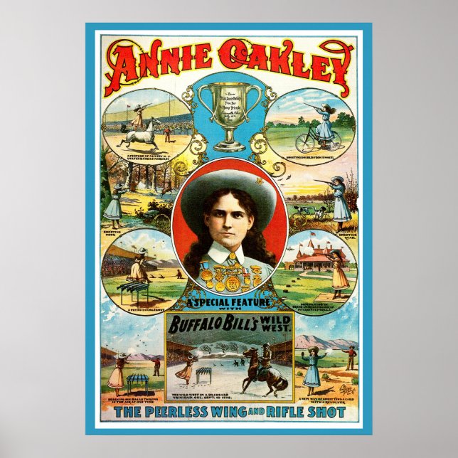 Póster ANNIE OAKLEY - "Poco seguro de disparo" (Frente)