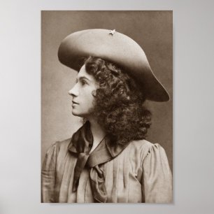Póster Annie Oakley - poco tiro seguro