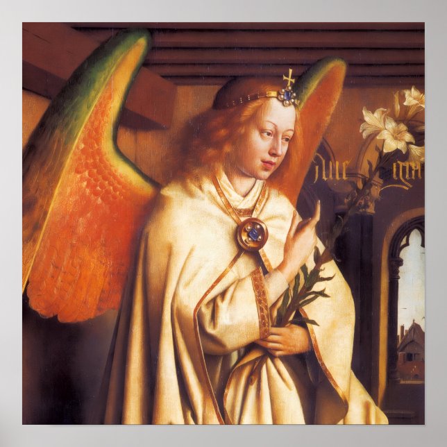 Póster ANNUNCIATION ANGEL Archangel Gabriel Detail (Frente)