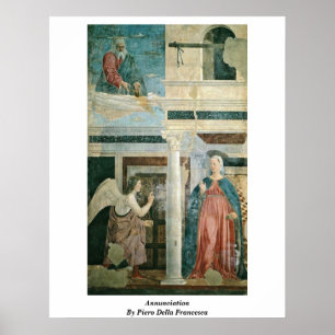 Póster Annunciation By Piero Della Francesca