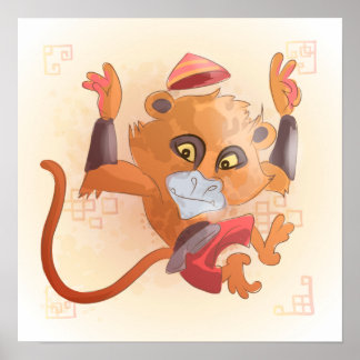 Póster Año acuático del mono, Ninja