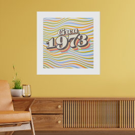 Póster Año de Cumpleaños - Alrededor de 1973