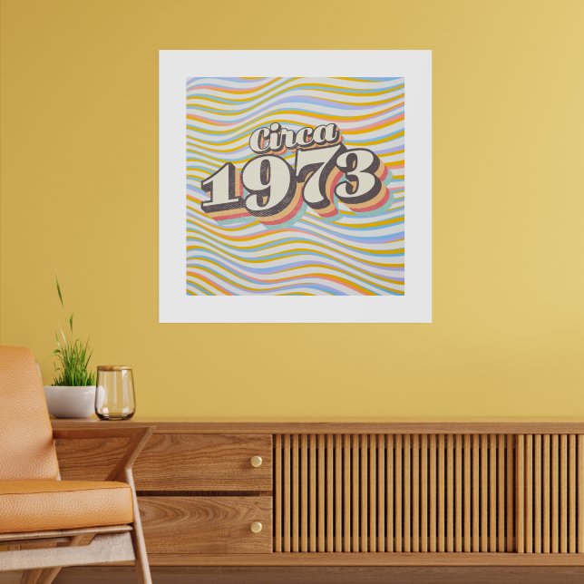 Póster Año de Cumpleaños - Alrededor de 1973 (Salón 2)