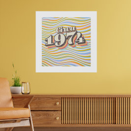 Póster Año de cumpleaños - Alrededor de 1974