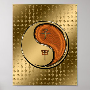 Póster Año de la Rata Madera