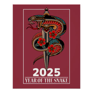 Póster Año de la serpiente 2025