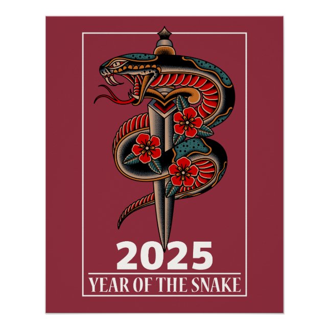 Póster Año de la serpiente 2025 (Anverso)