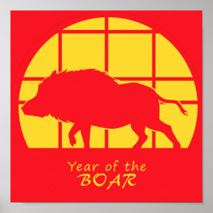 Póster Año del Boar