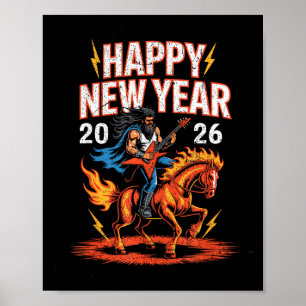 Póster Año del Caballo de Fuego – Año Nuevo del Zodiaco C