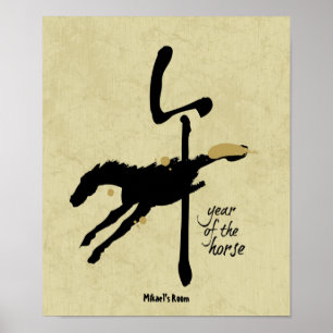 Póster Año del caballo - Zodiaco chino