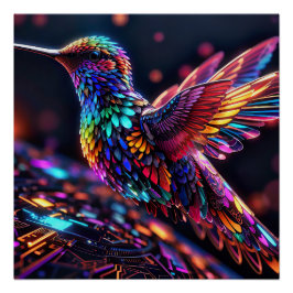 Póster Año del Colibrí: Un viaje mensual