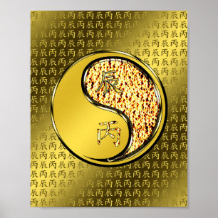 Póster Año del dragón de fuego