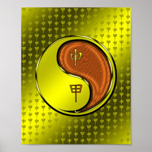 Póster Año del mono maderero