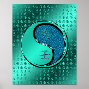 Póster Año del Perro del Agua