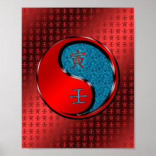 Póster Año del tigre de agua