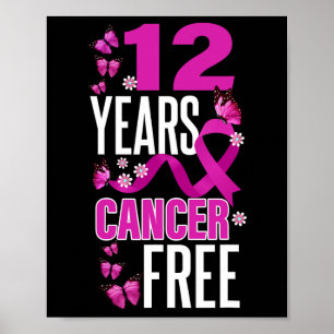 Póster Año Libre de Cáncer para la Conciencia del Cáncer 
