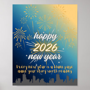 Póster año nuevo