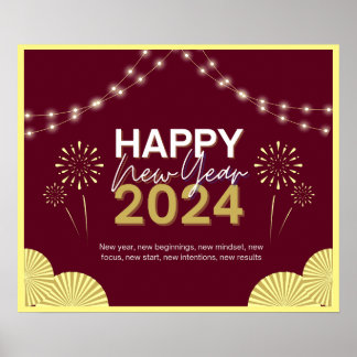 Póster Año Nuevo 2024