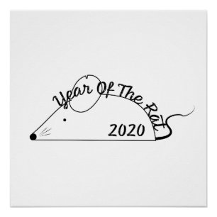 Póster Año Nuevo Chino 2020 Año de la Rata