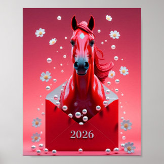 Póster Año nuevo chino 2026