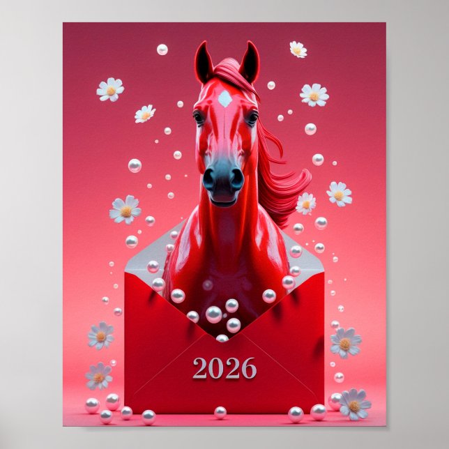 Póster Año nuevo chino 2026 (Frente)