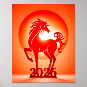 Póster Año nuevo chino 2026
