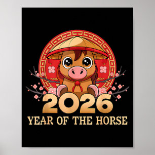 Póster Año Nuevo Chino 2026 Año del Caballo _4