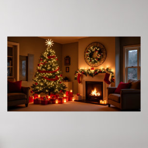 Póster Año Nuevo de los navidades