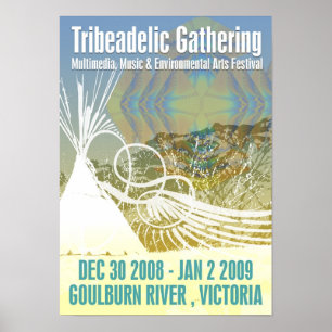 PÓSTER AÑO NUEVO TRIBEADELIC 2009 REUNIÓN DE POSTER MINI