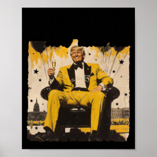 Póster Año Nuevo Trump 2025