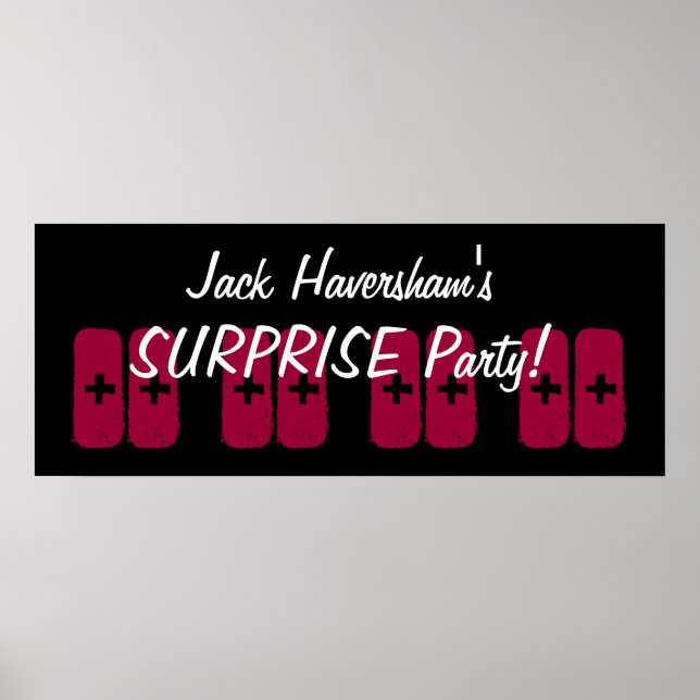 Póster Año personalizado Sorpresa Nacimiento Estilo Grung (Frente)