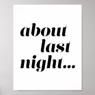 Póster Anoche