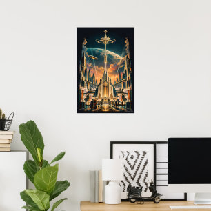 Póster Anochecer en la puerta orbital