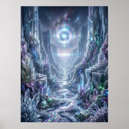 Póster Anomalía de Luz del Cañón de Cristal