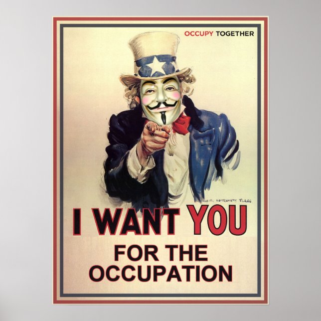 Póster Anonymous Sam Te Quiere Para La Ocupación (Frente)