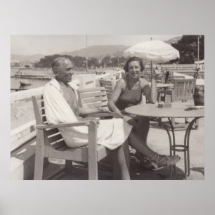 Póster Años 1930 en Cannes, Francia