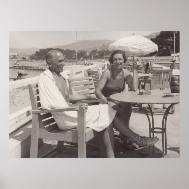 Póster Años 1930 en Cannes, Francia (Frente)