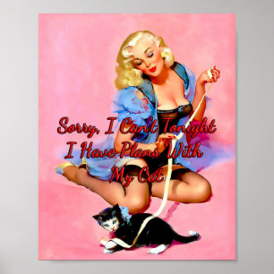 Póster Años 1950 Denise Purrty por Gil Elvgren