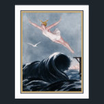 Póster Años 20. Art Deco "Volando sobre las olas"<br><div class="desc">Art Deco de los años 20,  imprimir "Volando sobre las olas" Disponible en otros tamaños.</div>