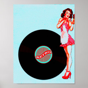 Póster Años 50 retros