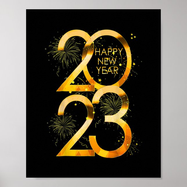Póster Años nuevos divertidos, suministros para Fiestas 2 (Frente)