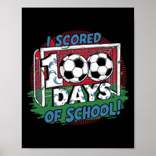 Póster Anoté 100 Días De Colegio Jugador De Fútbol Más In
