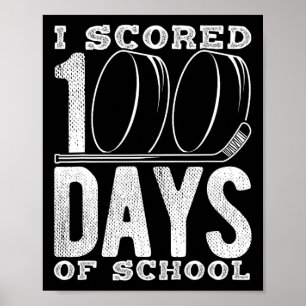 Póster Anoté 100 Días De Hockey Escolar