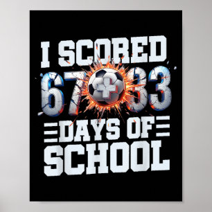 Póster Anoté 67+33 100 Días Del Fútbol Escolar Deporte B