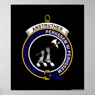 Póster Anstruther - Clan Escudo