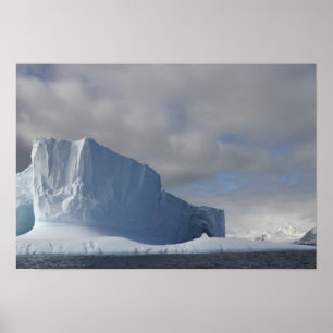 Póster Antártida, estrecho de Bransfield, sol de tarde 2