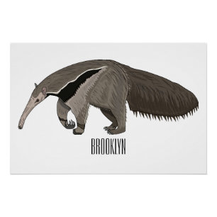 Póster Anteater personalizado ilustracion